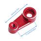 Hobbypark Aluminum Metal Servo Horn Arm For 1/18 Traxxas Trx4M Trx4Mt Stock Servo Motor Upgrades Parts (Red)