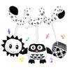 Ebrima Baby Spiral Activity Car Seat Toys, Black And White Baby Toys, High Contrast Baby Sensory Toys, Newborn Hanging Plush Str