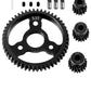 RCMYou 52T Spur Gear 0.8h(32-Pitch)#45 Steel Transmission Gears Spur Gear with 15T/17T/19T Metal Pinions Gear Upgrades Part for 