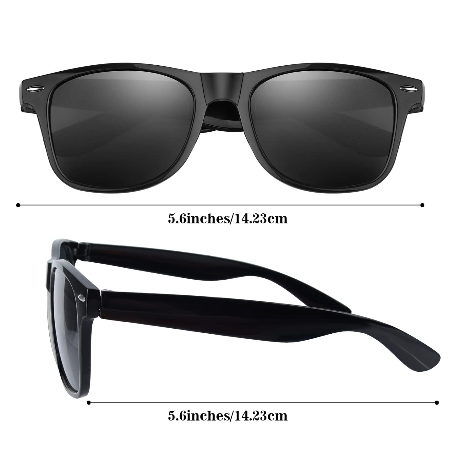 Tuparka 20 Pack Kids Sunglasses Bulk For Summer Pool Party Favors Birthday Parties Goody Bag Fillers, Black