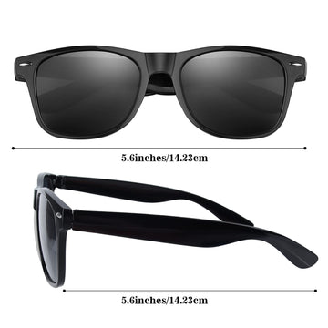 Tuparka 20 Pack Kids Sunglasses Bulk For Summer Pool Party Favors Birthday Parties Goody Bag Fillers, Black
