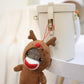 Plushland Christmas Stuffed Animal Toys Cute Soft Sockiez Sock Monkey Christmas Tree Decoration- Lovely Gift Xmas Ornament Party Favor 4 Inch (Reindeer)