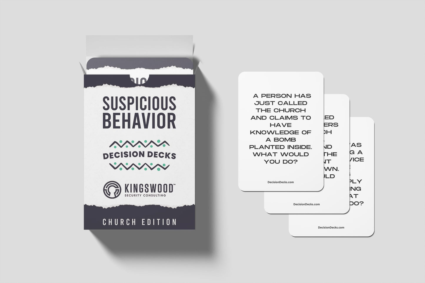 Decision Decks, 60 Church Security Suspicious Behavior Scenarios Cards To Enhance Critical Thinking Problem Solving And Decision
