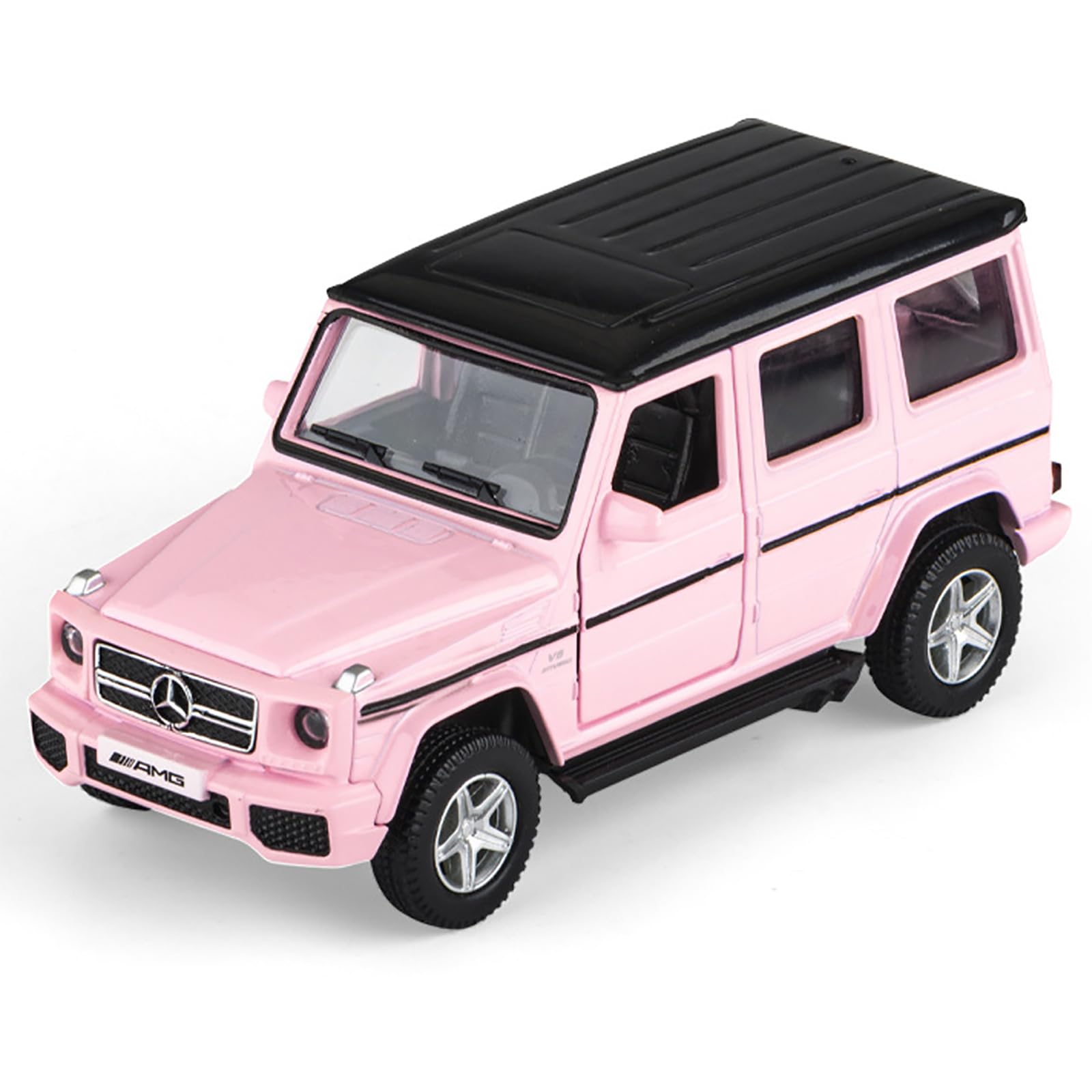 Car Toys for 3 4 5 Year Old Girls Gifts,1/36 Scale G63 Diecast Metal Model Car,Pull Back Cars Toys for Toddler Kids Age 3-6(Pink