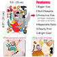 48 Pcs Funny Animal Make A Face Stickers For Toddlers Kids,Make Your Own Mix And Match Sticker Sheets Art Craft Kits,Including 2000+Repositionable Little Stickers