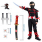 Skyllc Ninja Costume Kids, Boys Ninja Cosplay Set With Accessories - For Role Play Halloween Christmas Party Carnival,Size S