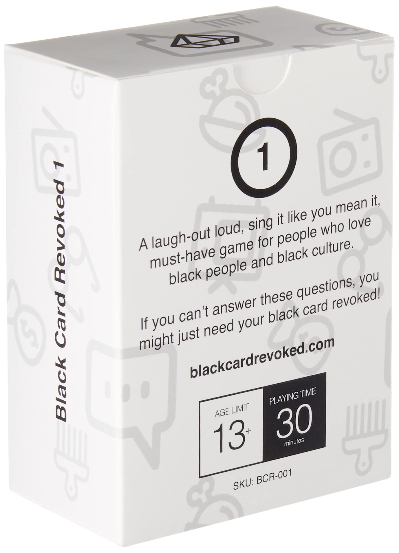 Black Card Revoked Trivia Game - Original Flavor, Small Size, Black - Celebrate Black Culture at Cookouts & Game Nights