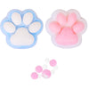 2Pcs Big Squishy Cat Paw Squishy Toy,5 Inches Big Fufu Cat Squeeze Paw,Cute Soft Squeeze Fidget Toys Squeeze Toys For Stress Rel