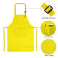 yarachel Kids Apron and Chef Hat Set - 8 Pieces Waterproof and Adjustable Child Aprons with Pockets Kitchen Bib Aprons for Boys