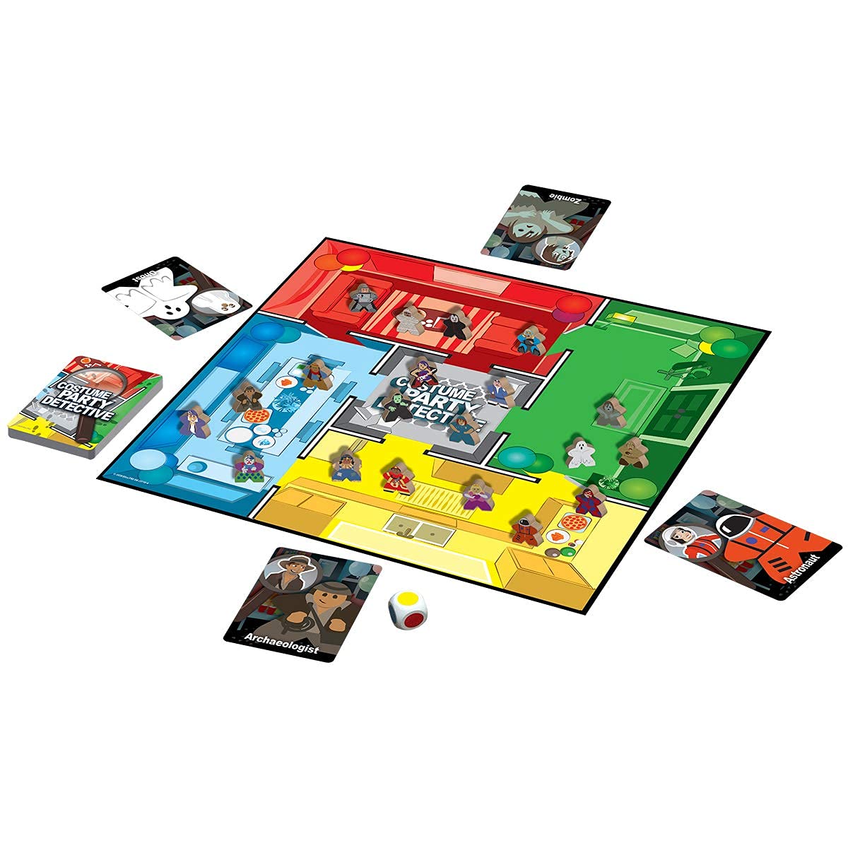 Ultra Pro Costume Party Detective Board Game for All Ages - Engaging Family Fun, Model 247527