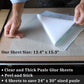 PUZZLE EZ Extra Large Clear Puzzle Glue Sheets - 4 Peel and Stick Sheets for 1000 Piece Puzzles, Model DU-HASI-Q3FJ