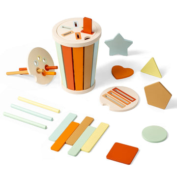 Montessori Toys For 1 Year Old Babies, Educational Color Sorting Sensory Toys For Kids Fine Motor Skills, Developmental Busy Toy
