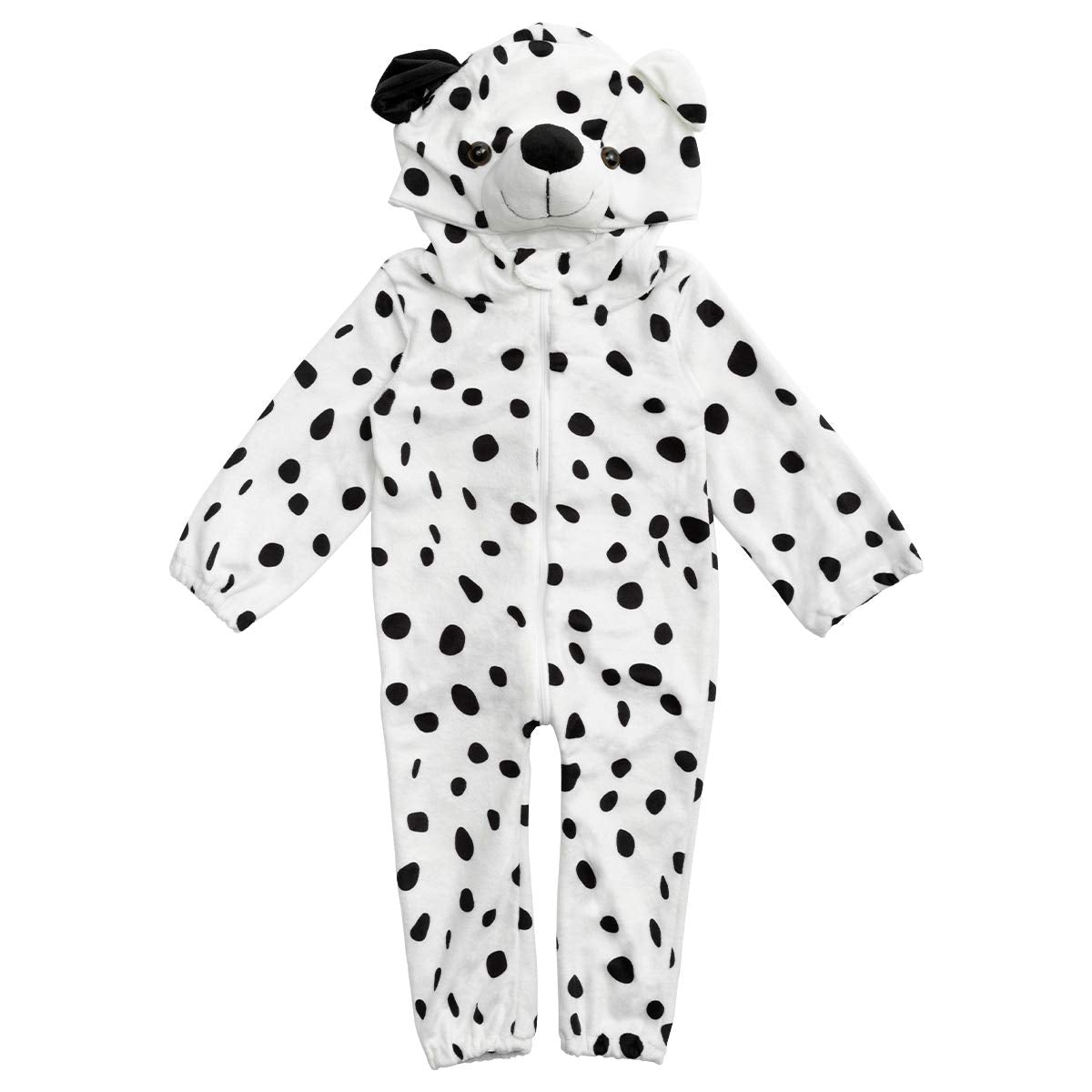 Hollyhome Baby Romper Dalmatians Puppy Cosplay Costume Cuddly Dog Toddler Cosplay Clothing One-Piece Jumpsuit Animal Cosplay Outfits Costume For 6-12M