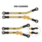 INJORA 8PCS Brass High Clearance Links Set for 1/18 RC Crawler TRX4M High Trail K10 F150, 43g/Set