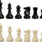 WE Games Bobby Fischer Ultimate Chess Set - Staunton Plastic, Triple Weighted, Extra Queens, Black, Model 04-4037