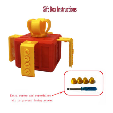 EXQDYNM Annoying Gift Box with Screws,Take Apart Box to Get Gift,Puzzle of Box toy,Surprise Funny Prank Christmas Gift Box,Hilar
