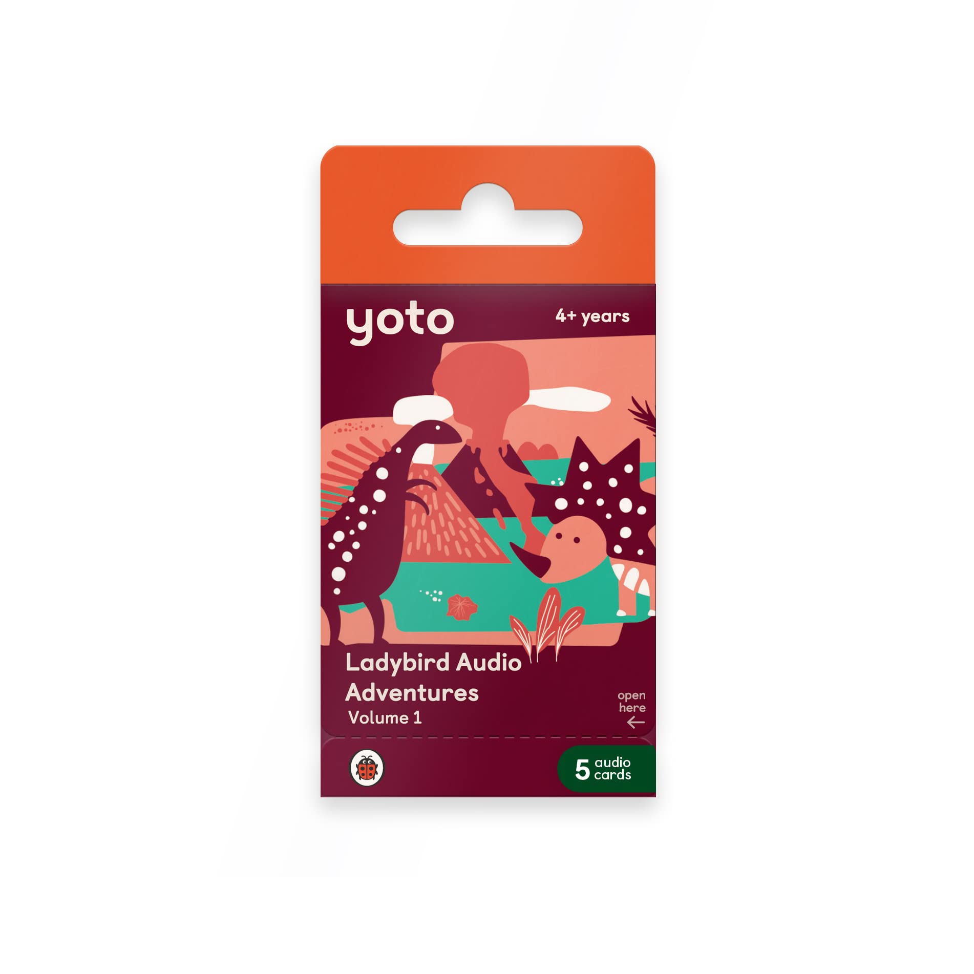 Yoto Ladybird Audio Adventures Collection: Vol. 1 - Kids 5 Audio Cards For Use Player & Mini All-In-1 Audio Player, Screen-Free 