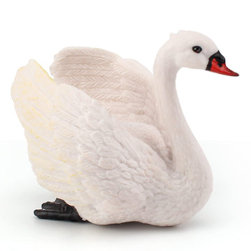 LC JoyCre Swan Toy 3.5 Inch Goose Toy White Swan Figurine Toy Animal Figure for Toddlers Preschool Animals Figures Eduactional P