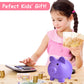 Pjdrllc Large Piggy Bank, Unbreakable Plastic Money Bank, Coin Bank For Girls And Boys, Large Size Piggy Banks, Practical Gifts For Birthday, Easter, Christmas (Purple)