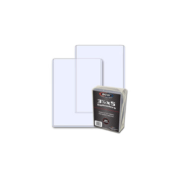 Bcw 3.5X5 Topload Holder - 25 Pack | Premium Rigid Plastic Protector Case For Trading Cards, Index Cards, And Photos | Perfect F