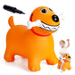 Everich Toy Bouncy Dog Horse Hopper For Toddlers, Bouncy Animals Jumping Horse, Inflatable Ride On Bouncer Hopping Toys Gifts Fo