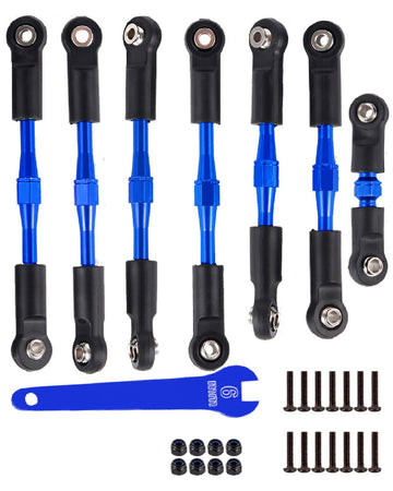 HopsupRC Adjustable Turnbuckles Upgrades Part for 1/10 Slash/Rustler/Stampede/Bandit VXL 4WD, Adjustable Turnbuckles Camber Link