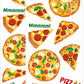 Playhouse Pizza Party Pizza Scented Scratch & Sniff Sticker Sheets - 1 Pack