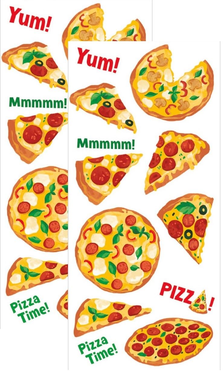 Playhouse Pizza Party Pizza Scented Scratch & Sniff Sticker Sheets - 1 Pack