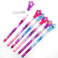 Tiny Mills 24 Pcs Galaxy Outer Space Multi Point Stackable Pencil with Eraser for Outer Space Galaxy Birthday Party Favor Prize