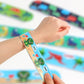 DERAYEE 24 Pcs Dinosaur Slap Bracelets for Kids, Jurassic Forest World theme Snap Bands Toy Gift Party Favor Supplies for Dino P