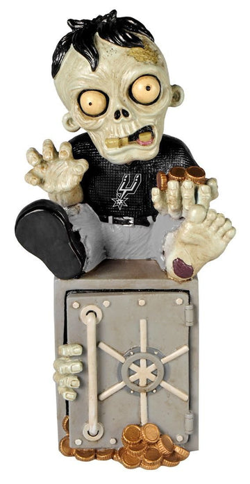 Foco Forever Collectibles Nba San Antonio Spurs Unisex Zombie Figurinezombie Figurine Bank, Team Color, One Size
