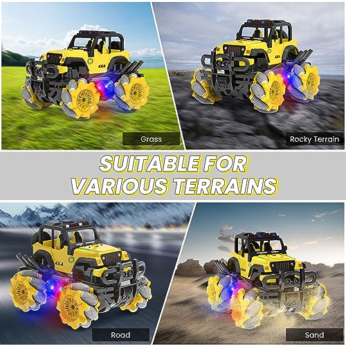 YOTOY Remote Control Car Toys for 6 7 8 9 10 Years Old Boys, Drift Stunt Remote Control Car, RC Cars for Boys Age 8-12, Stunt Ca