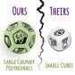 Imagination Generation Story Time Dice: Scary Tales - Glows in The Dark, Multi Color, Model TCGM-002