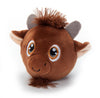 The Petting Zoo Bison Stuffed Animal Plushie, Gifts For Kids, Squishiez Wildlife Animal Squeeze Toy, Bison Plush Toy, 3 Inches