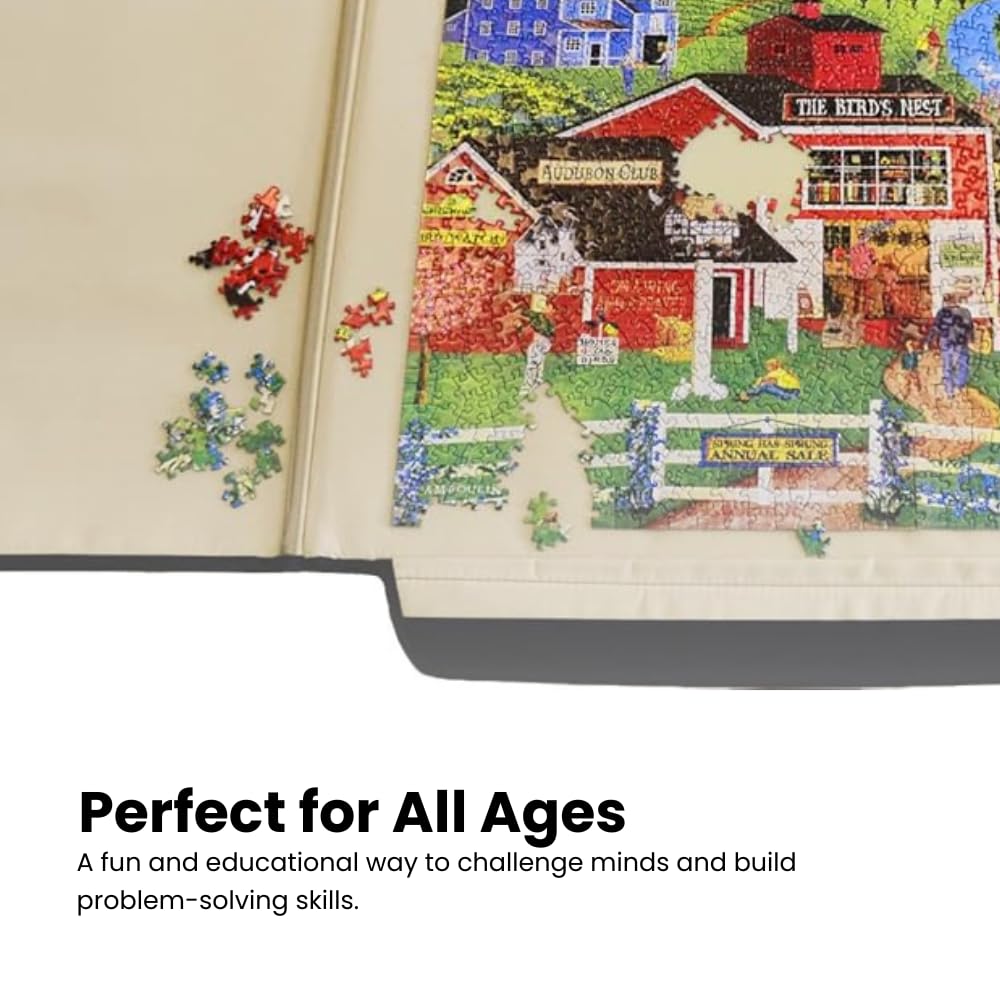 MasterPieces Puzzle - 1500 Piece Portable Jigsaw Puzzle Board - Puzzle Table - Foldable Puzzle Caddy Foam Backer - 23 x 32