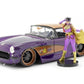 Jada Toys 1: 24 1957 Chevy Corvette W/Batgirl Figure (Blue)