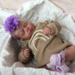 Pinky Reborn Reborn Baby Dolls 20 Inch Realistic Sleeping Doll Silicone Reborn Toddler Doll Weighted Handmade Doll Set