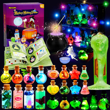 Potion Making Kit For Kids, Mystery Fairy Craft Potions Kits With 20 Potion Bottles Colorful Light Strips Party Favors Christmas Decorations Birthday Gifts Toys For 6 7 8 9 10+ Year Old Girls Boys