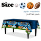 3Pcs Sports Themed Tablecloths-Sports Birthday Party Supplies Basketball Football Baseball Soccer Plastic Table Covers All Star