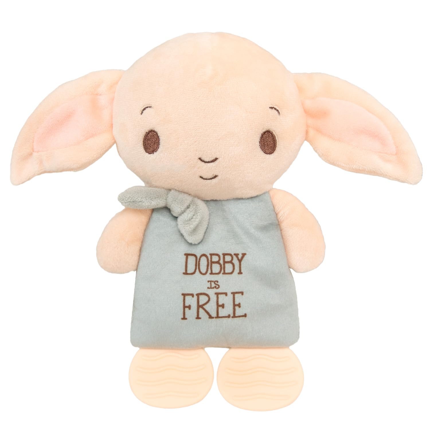 KIDS PREFERRED Harry Potter Dobby Teether Plush Toy Crinkle Cloth for Newborn Baby Boys and Girls 9.5 inches