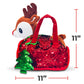 Little Jupiter Plush Pet Set - Includes Reindeer Stuffed Toy with Purse for Age 4-5 - 6-7 yrs - Christmas Stuffed Animal - Gifts