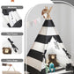Teepee Tent For Kids, Xiaowantong Kids Teepee Tent With Padded Mat, Lights, Carry Bag, Natural Cotton Canvas Toddler Play Tent Indoor, Washable Foldable Teepee Tent For Girls & Boys Outdoor
