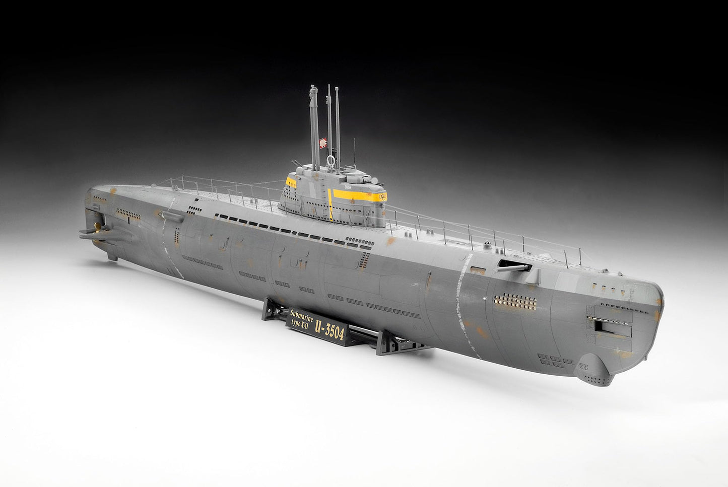 Revell 05177 German Submarine Type XXI 1:144 Scale Model Kit, Unpainted