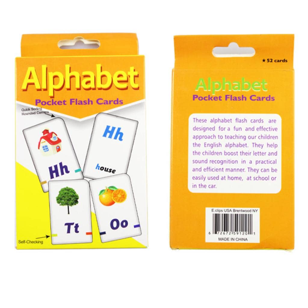 Enakshi 36 Pieces English Flash Cards For Kindergarten Toddlers Preschool Alphabet|Toys & Hobbies | Educational | Other Educatio
