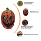 Bbrand Halloween Decoration Pumpkin Head Latex Masks