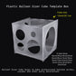 Auihiay 2-10 Inch Collapsible Plastic Balloon Sizer Box Cube, Balloon Size Measurement Tool For Balloon Decorations, Balloon Arches, Balloon Columns