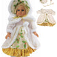 American Fashion World Christmas Caroler Dress for 18-Inch Dolls | enhanced Quality & Trendy Design | Dolls Clothes | Outfit Fashions for Dolls for Popular Brands
