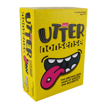 Utter Nonsense Naughty Edition - The Crazy Board Game Of Voices And Accents - Adult Version - Mature Content - 17+