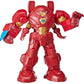 Avengers Marvel Mech Strike 8-Inch Super Hero Action Figure Toy Ultimate Mech Suit Iron Man, For Kids Ages 4 And Up , Black