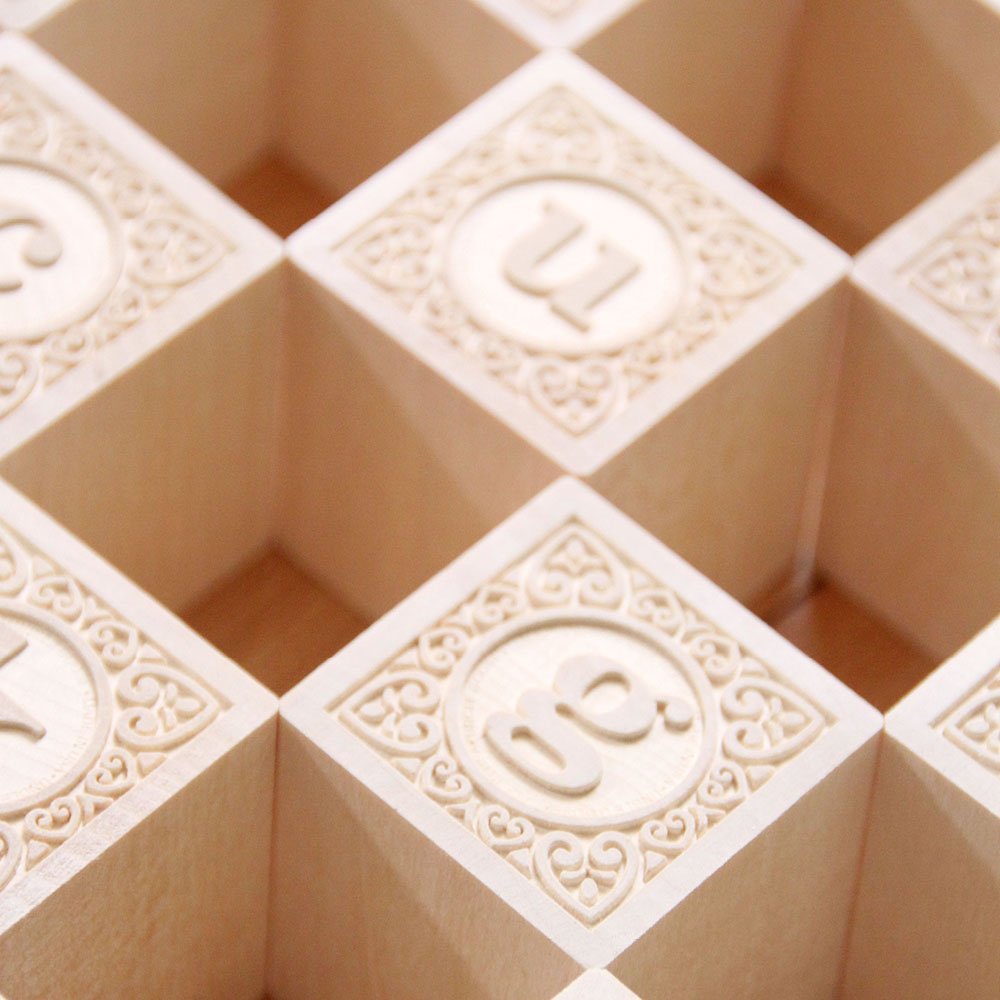 Uncle Goose Lowercase Alphablank Blocks - Made in The USA